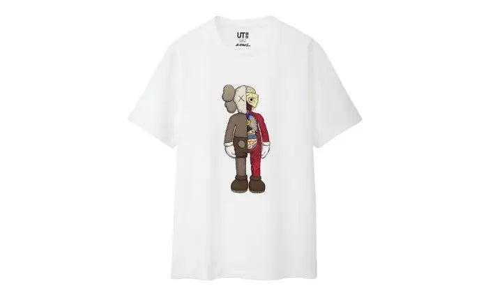 KAWS x Uniqlo Flayed Tee Biała: koszulka pop, której potrzebujesz już teraz