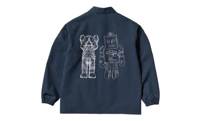 KAWS x Uniqlo Warhol Coach 476316 Jakke Navy — den kunstneriske jakke, der løfter din stil