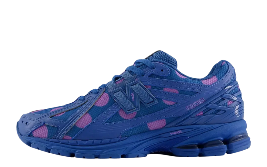 New Balance 1906R Blå agat med prickar och lila: prickar, stil och stadsmässig bekvämlighet