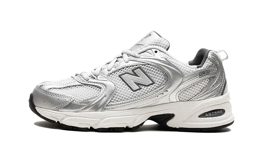 New Balance 530 Grey Matter Silver Metallic — Scarpe con ammortizzazione e stile urbano