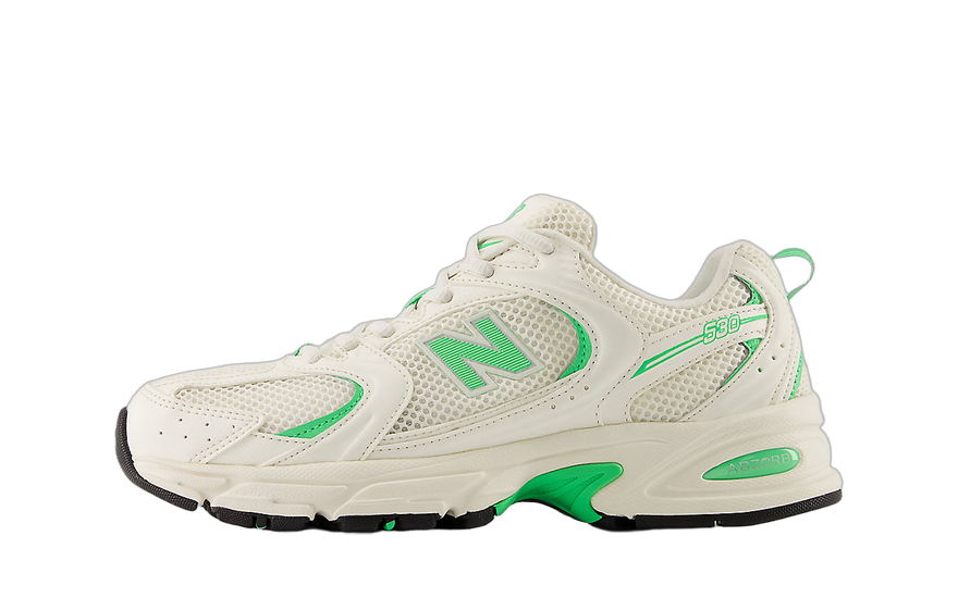 New Balance 530 Sea Salt Lime Leaf: revive el estilo retro con un toque lima