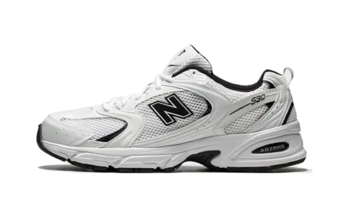 New Balance 530 Wit Zwart Details: de klassieke eenvoud die je kledingkast verlangt