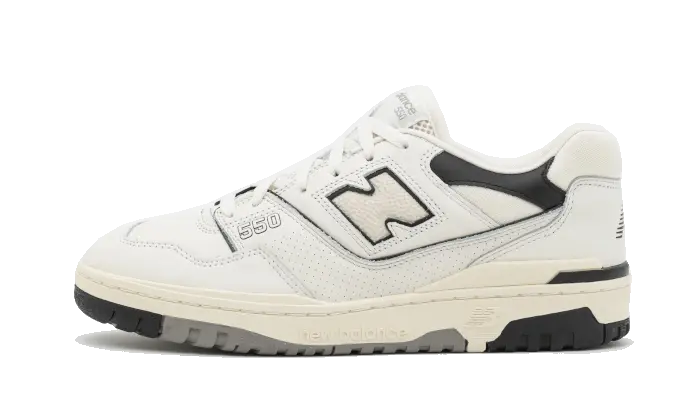 New Balance 550 Cream Black: retrostijl en stedelijk comfort