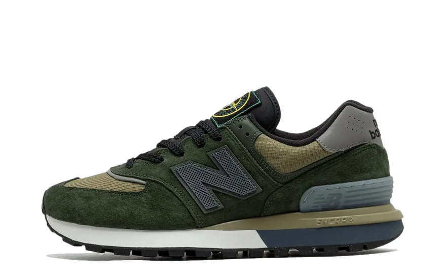 New Balance 574 X Stone Island Legacy Σκούρο Πράσινο: το βασικό 574 του streetwear