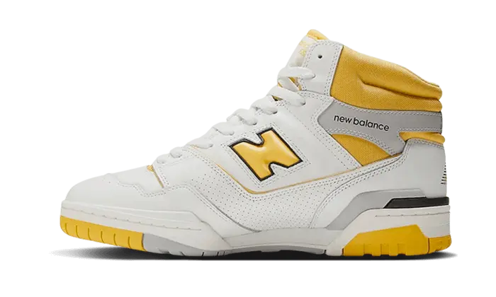 New Balance 650R White Yellow: Minimalist shoes with cushioning and style