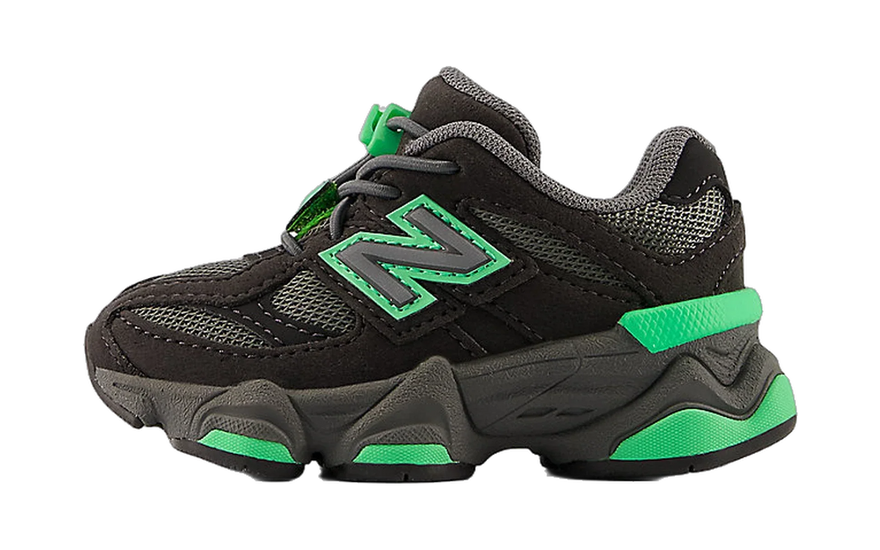 New Balance 9060 Bungee Castlerock Lime Leaf (TD): la silueta más deseada, ahora en talla mini