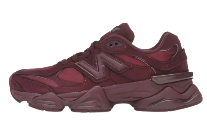 New Balance 9060 Burgundy: Burgunderrote Schuhe mit rückwärtsgewandtem Stil und städtischem Tragekomfort