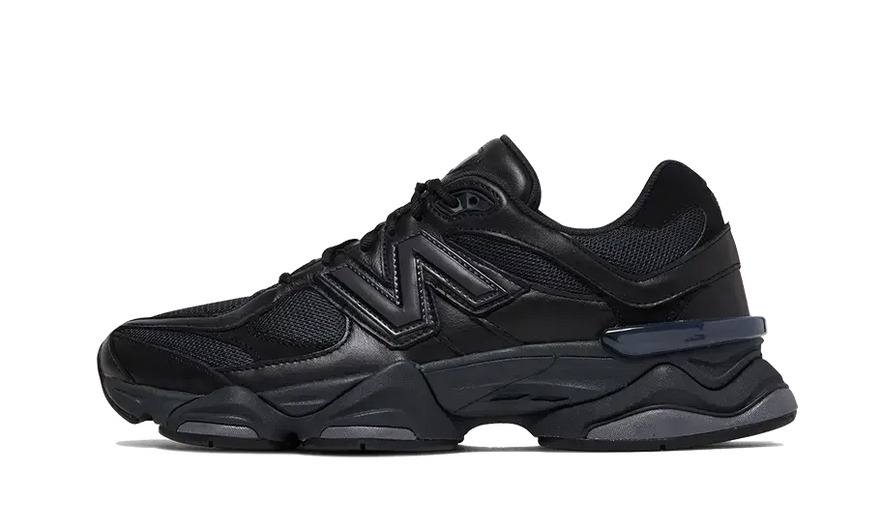 New Balance 9060 Triple Black Leather: the black leather shoe that has it all