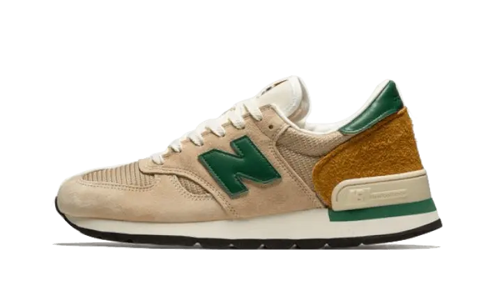 New Balance 990 V1 Made In USA Tan Green: estilo tierra y confort urbano