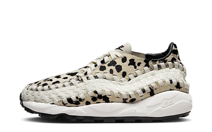 Nike Air Footscape Woven PRM White Cow Print — Trendsetting animal print