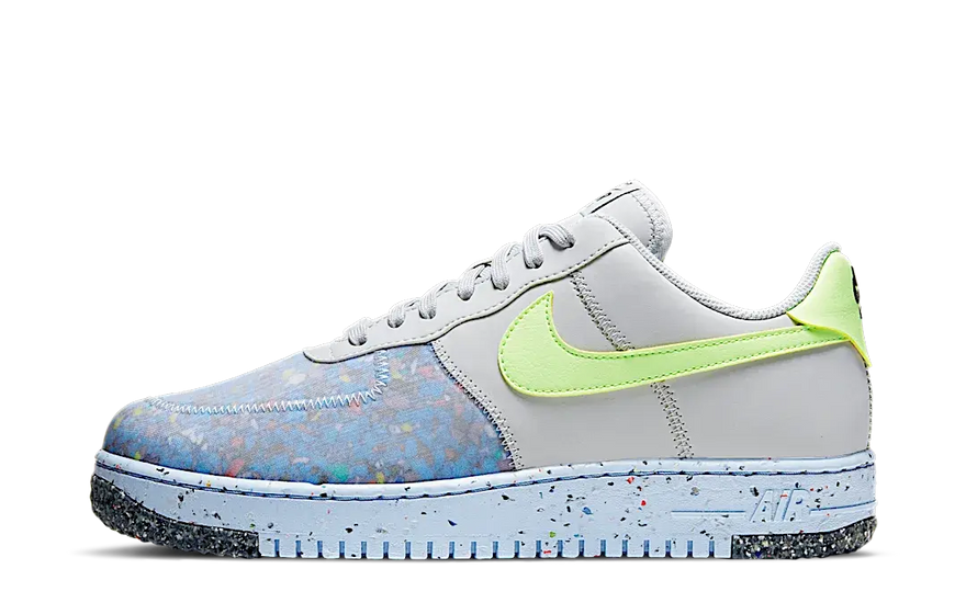 Nike Air Force 1 Crater Pure Platinum Barely Volt: el clásico sostenible que necesitas