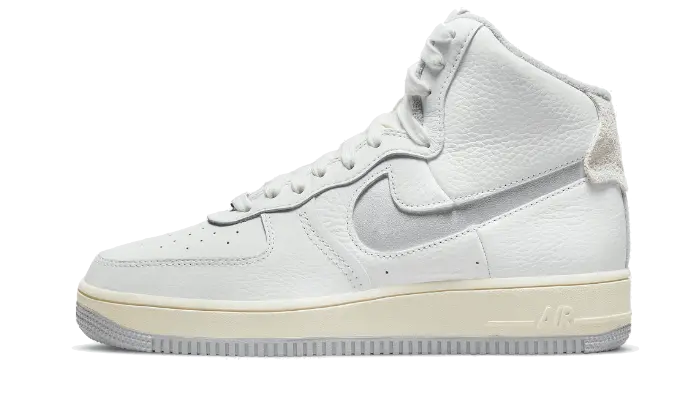 Nike Air Force 1 High Sculpt White Silver — élève ton style avec la silhouette haute emblématique
