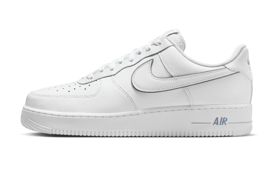 Nike Air Force 1 Low '07 LV8 White Silver Wolf Grey — Zapatilla Blanca Minimalista y Urbana