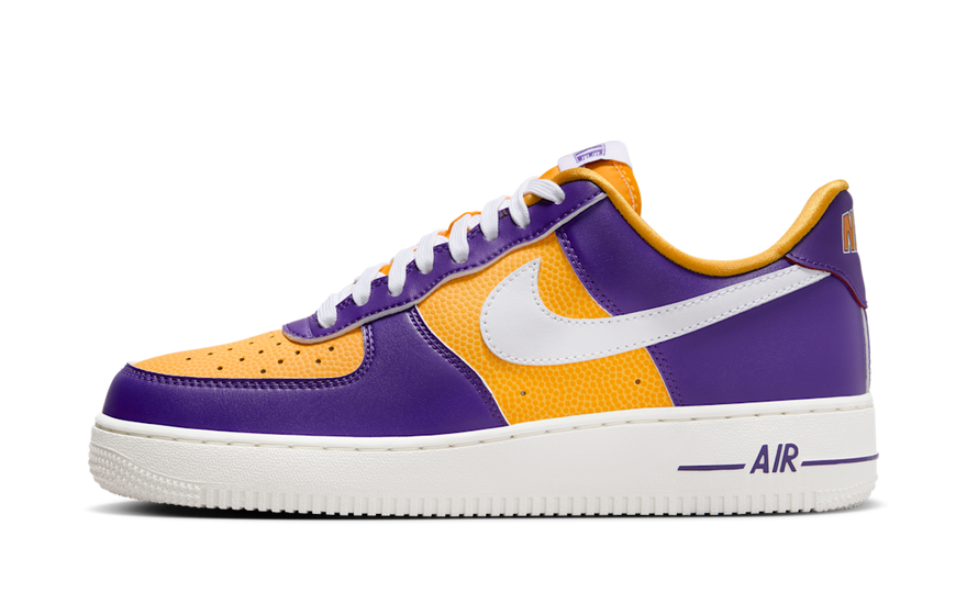 Nike Air Force 1 Low Be True To Her School LSU — Zapatillas universitarias morado y dorado que destacan