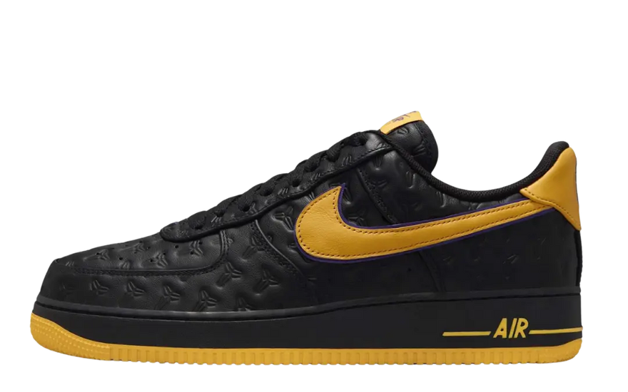 Nike Air Force 1 Low Kobe Bryant Lakers Venku (Číslovaná edice 8000) — Číslovaná edice a nezbytný styl Lakers