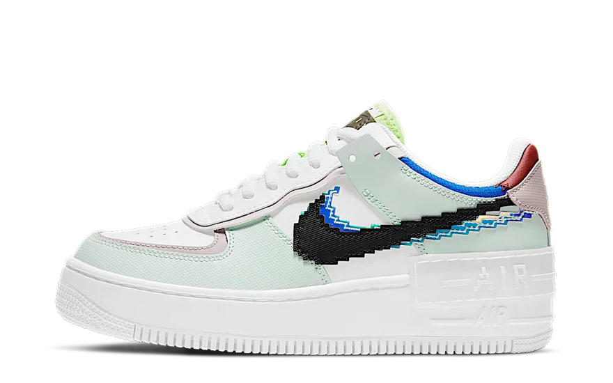 Nike Air Force 1 Low Shadow 8 Bit Barely Green: volum retro i estil urbà