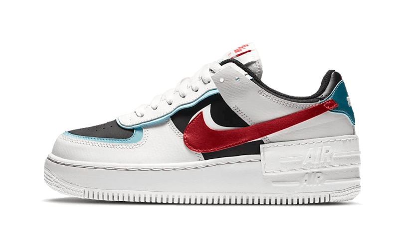 Nike Air Force 1 Low Shadow Bleached Aqua Chile Red: la sneaker con plataforma que da color a cualquier look