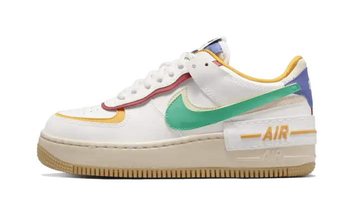 Nike Air Force 1 Low Shadow Summit Hvid Neptun Grøn: dobbelte Swoosh og kvindelig stil