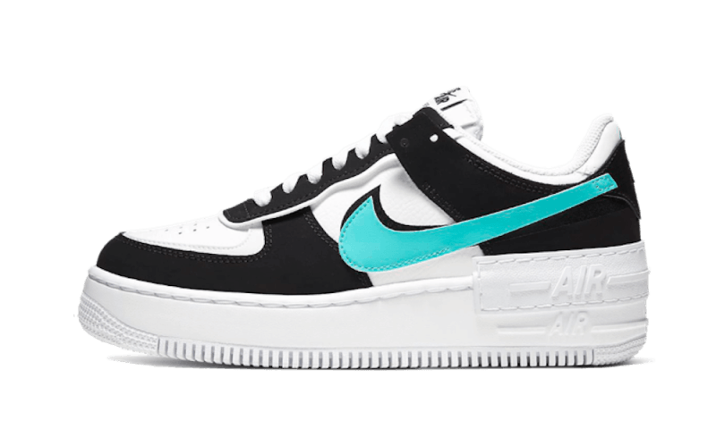 Nike Air Force 1 Low Shadow White Black Aurora (Women's): el detalle turquesa que lo cambia todo