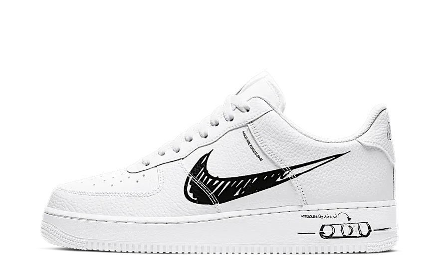 Nike Air Force 1 Low Sketch Black - Estil sketch urbà i comoditat