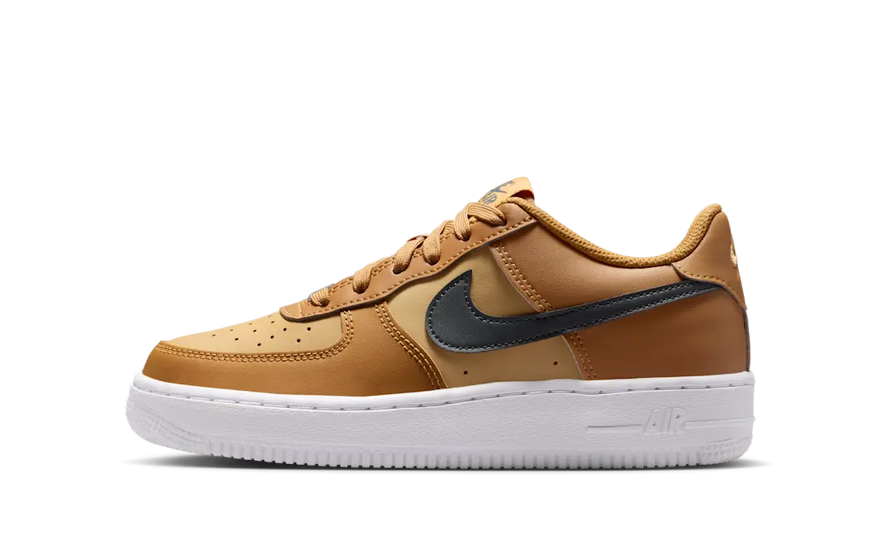 Nike Air Force 1 Low Wheat Club Gold White Anthracite — The warm AF1 you need
