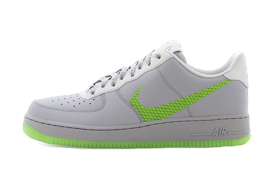 Nike Air Force 1 Low Wolf Grey Ghost Green: la gris con acento neón que lo combina todo