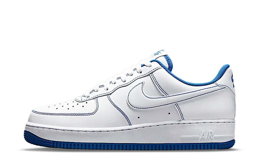 Nike Air Force 1 Low '07 White Game Royal: klasická bílá s nádechem Hry Královské