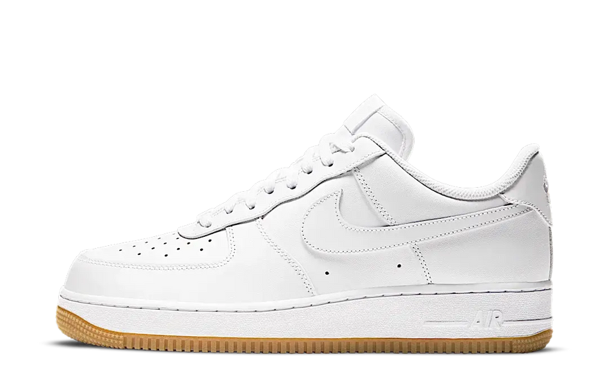 Nike Air Force 1 Low '07 White Gum: de minimalistische klassieker met een gumzool die je outfit transformeert