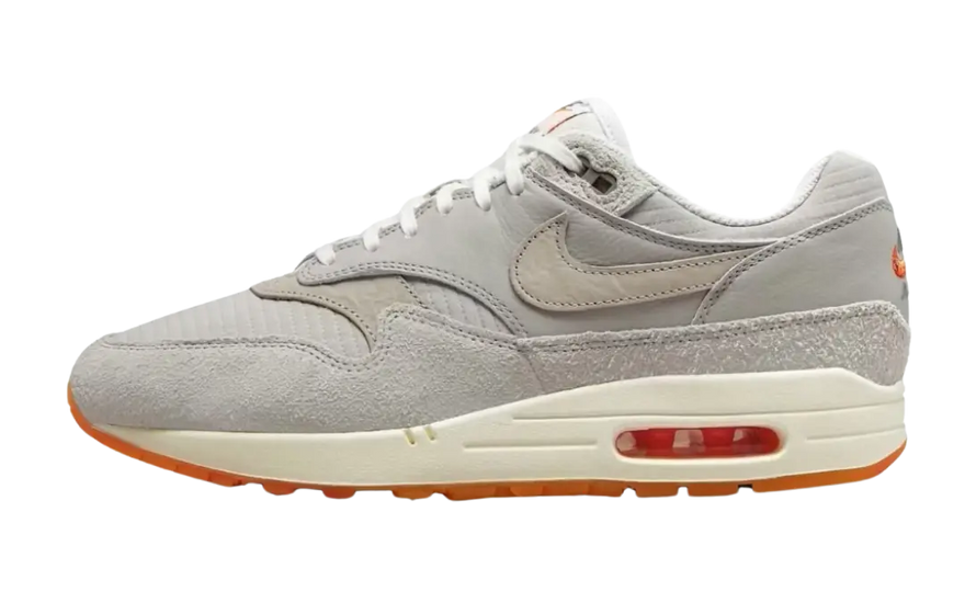 Nike Air Max 1 PRM Light Iron Ore Total Orange: Retro style with an orange touch