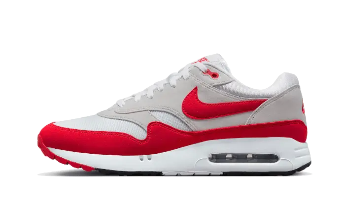 Nike Air Max 1 ‘86 Golf Sport Red: Rode golfschoenen met Max Air en stedelijke stijl