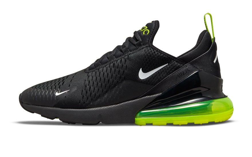 Nike Air Max 270 Black Neon: la burbuja de aire más grande de Nike en su versión más llamativa
