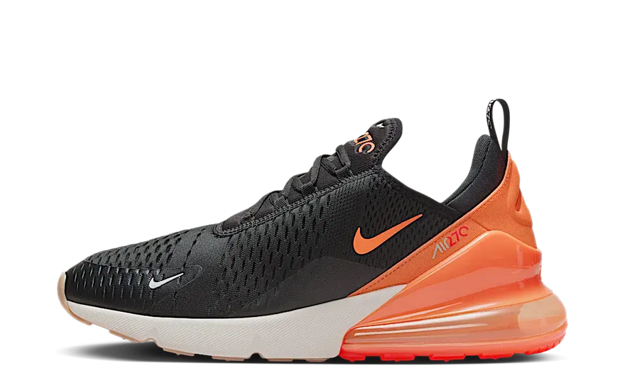 Nike Air Max 270 Black Phantom Total Orange — Estilo urbano y amortiguación máxima