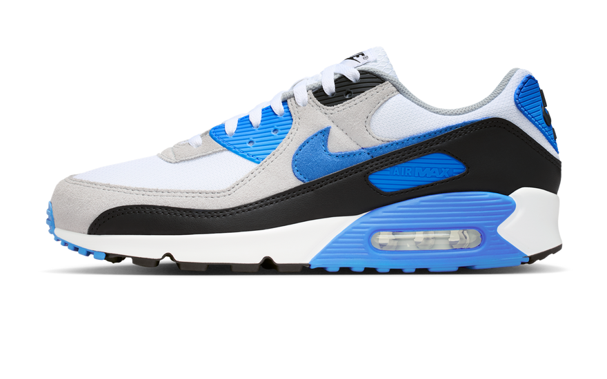 Nike Air Max 90 White Blue Crystal: el azul mineral que arrasa esta temporada