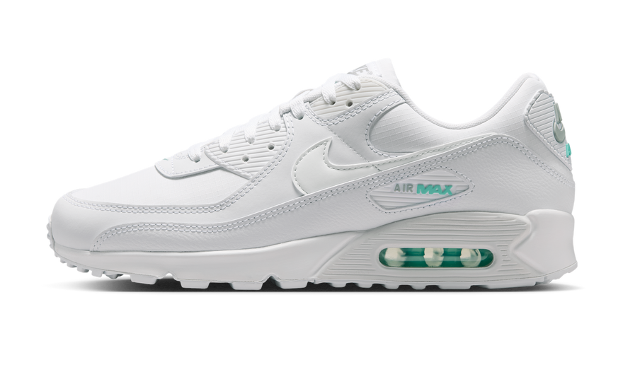 Nike Air Max 90 White Hyper Turquoise: la silueta de 1990 con el toque más fresco de 2026