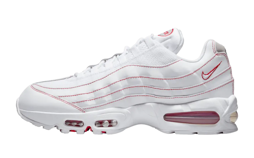 Nike Air Max 95 OG Big Bubble White University Red: The OG that redefines urban style 