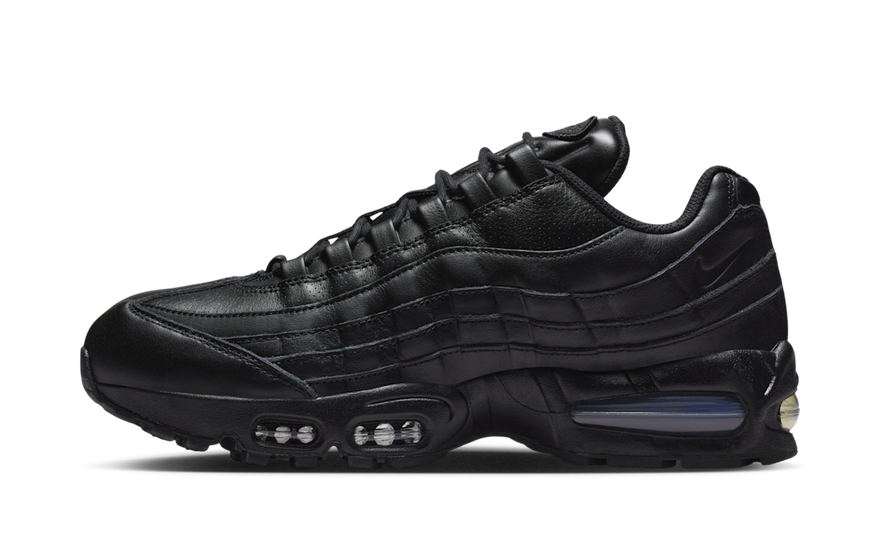 Nike Air Max 95 QS Big Bubble Black Leather: cuero negro, Big Bubble y estilo urbano