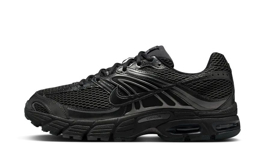 Nike Air Max Moto 2K Black Metallic Dark Grey: stedelijke stijl en zichtbare demping