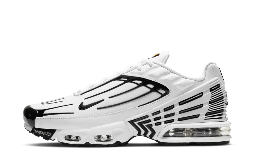 Nike Air Max Plus 3 Læder Hvid Sort: premium læder og urban stil