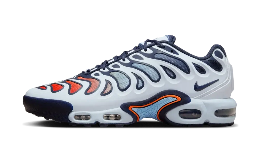 Nike Air Max Plus Drift Football Grey Thunder Blue: bold style and Tuned Air cushioning