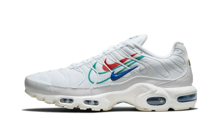 Nike Air Max Plus Multi-Swoosh White — A classic reinvented with Tuned Air 