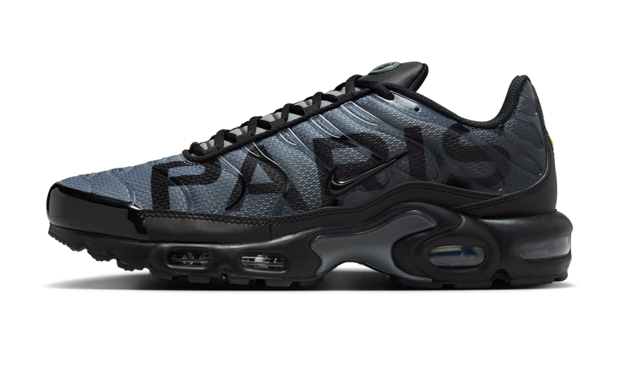 Nike Air Max Plus PSG Paris Saint-Germain Black Particle Grey — El TN parisino imprescindible