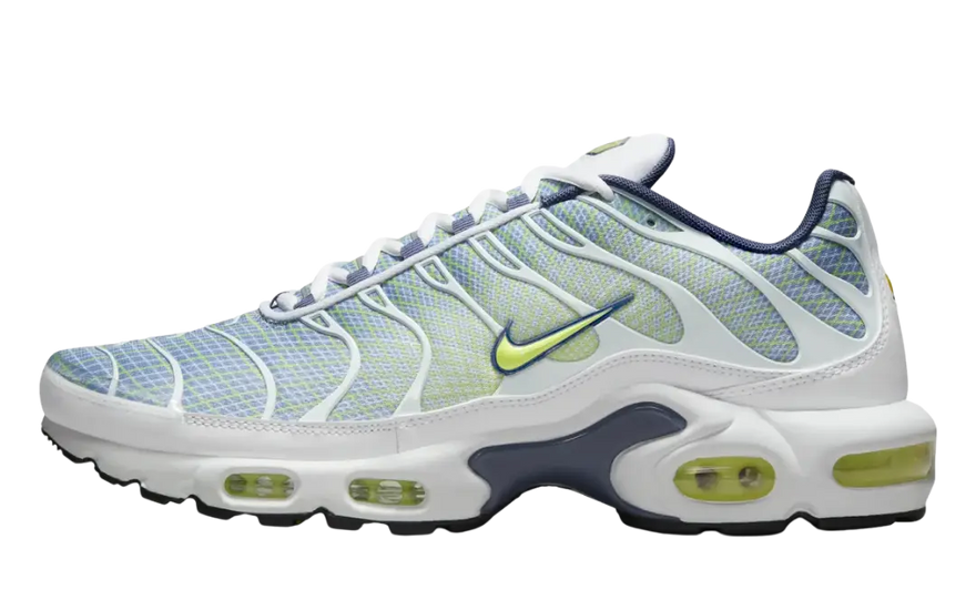 Nike Air Max Plus Pebble Grey Lime: stil vibrant și amortizare Air Max