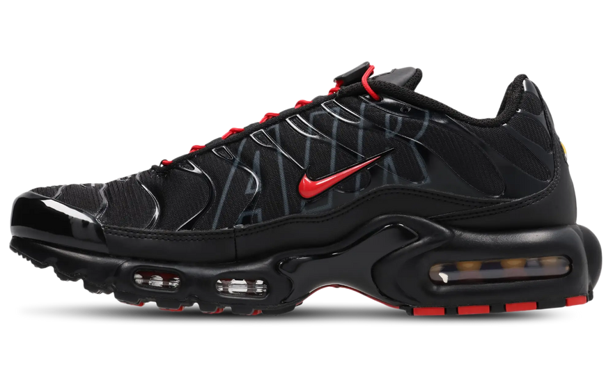 Nike Air Max Plus Tuned Air Black Red: estilo urbano con amortiguación Tuned Air