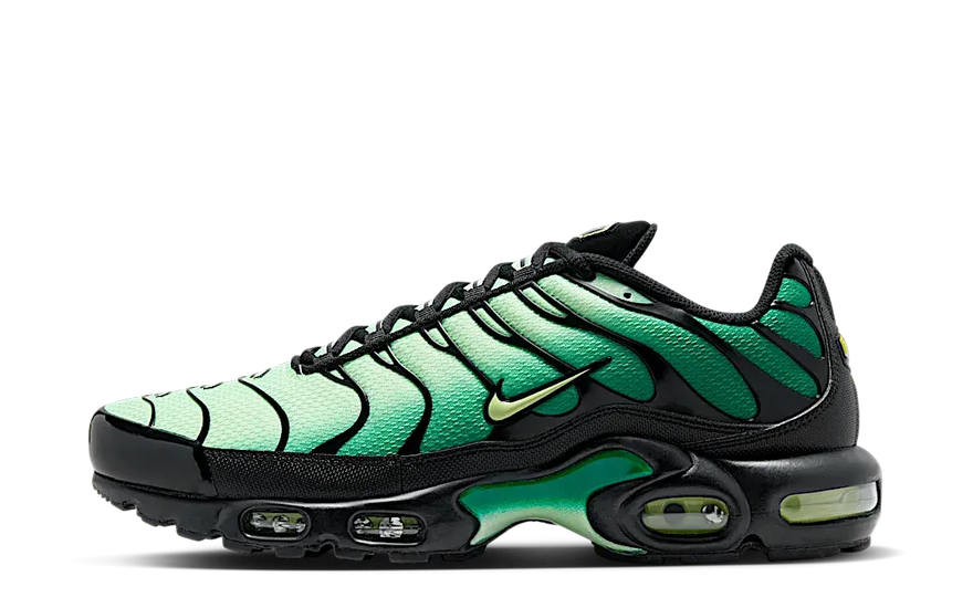 Nike Air Max Plus Vapor Green Malachite Black Light Lemon Twist: levende farve og bymæssig holdning