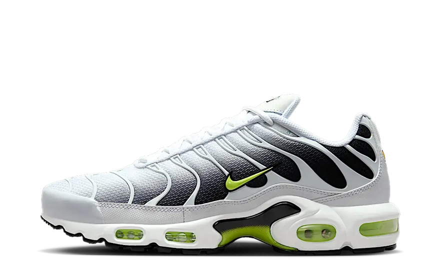 Nike Air Max Plus White Black Volt: Urban icon with style and comfort