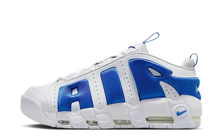Nike Air More Uptempo Low Biały Hyper Royal - miejski styl i najwyższy komfort