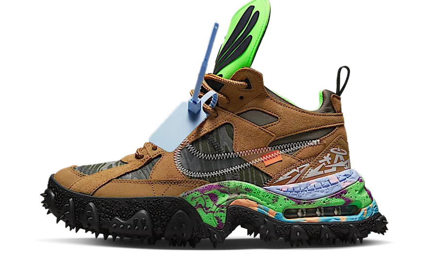 Nike Air Terra Forma Off-White Wheat Green Strike: De stevige sportschoen die je nodig hebt