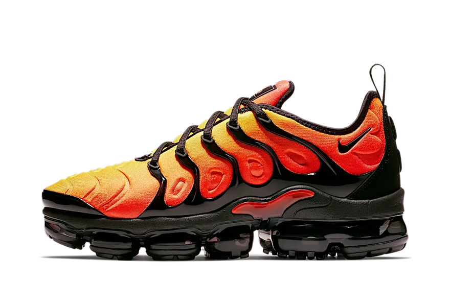 Nike Air VaporMax Plus Negre Taronja Crimson — estil i amortiment urbà