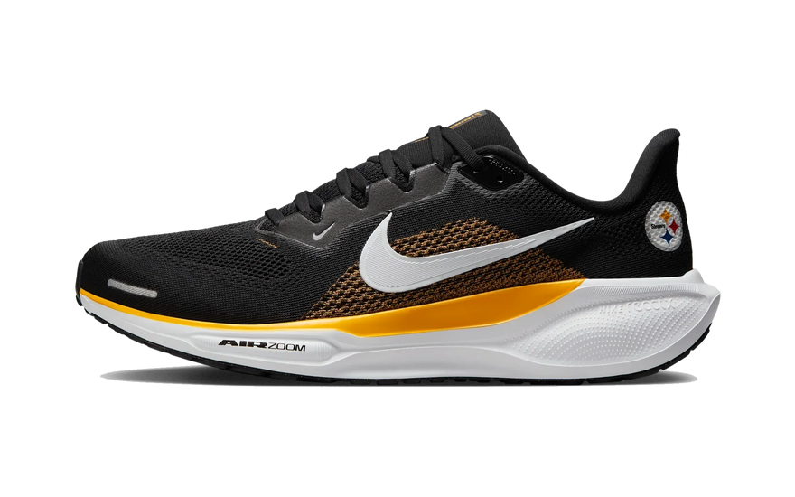 Nike Air Zoom Pegasus 41 Pittsburgh Steelers (2025): la edición NFL en negro y dorado que querrás llevar dentro y fuera de la pista