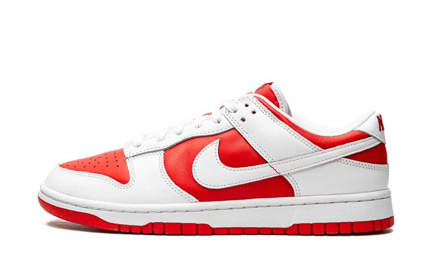 Nike Dunk Low Championship Red (2021) — klassisk rød, uundværlig bystil